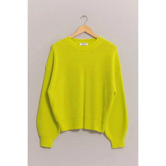 Lime Oversized Sweater