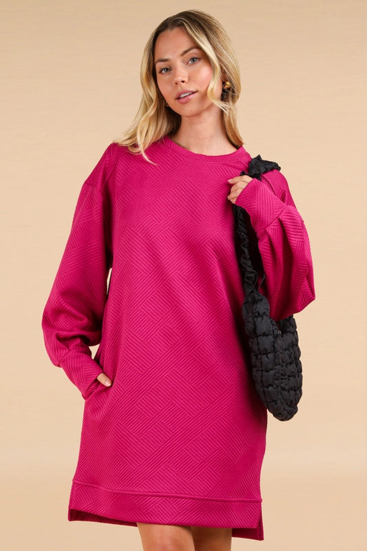 Magenta Casual Dress