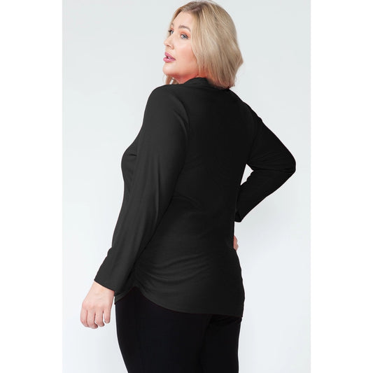 🎀CURVY🎀 Turtle Neck Long Sleeve Basic Top